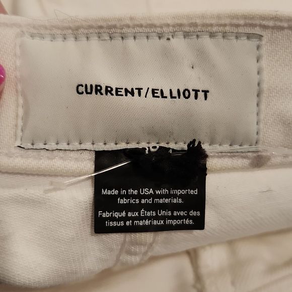 White Current/Elliott ultra high waist kick jeans with patch pockets size 29! - Picture 4 of 14